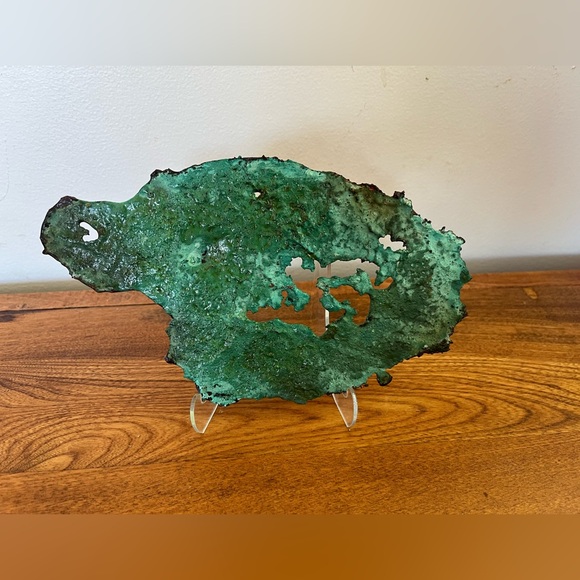 Decorative copper display specimen on a stand - Picture 2 of 4
